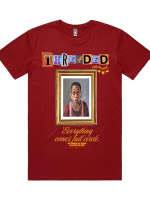 Full Circle Graphic Tee (Burgundy)