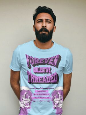 Forever Threaded Tee (Light Blue)